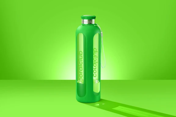 Стеклянная бутылка "ClearWater"